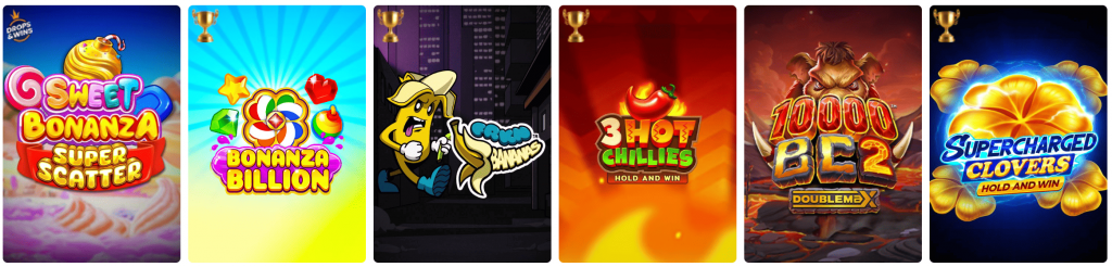 Catalogue de divertissements au Lucky31 Casino